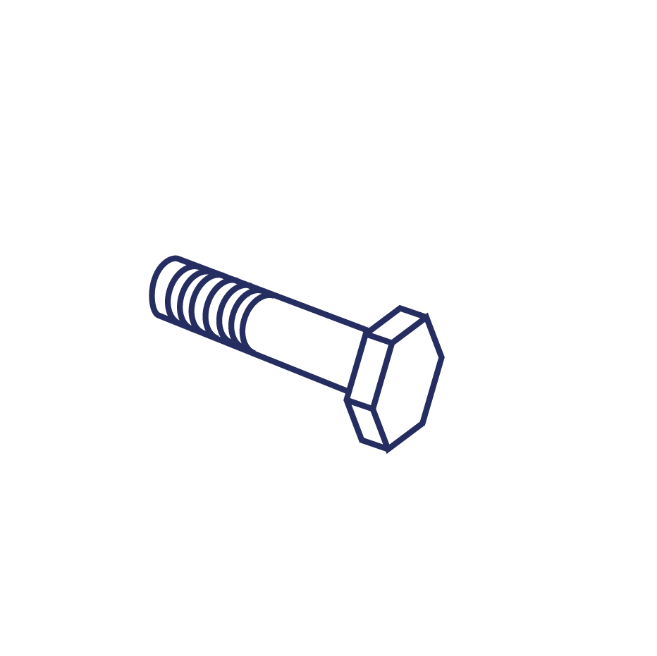 Нержавеющий болтокомплект А2 М27х35 мм ГОСТ 32484.1-2013
